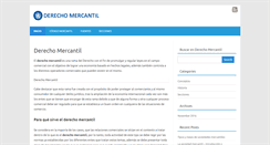 Desktop Screenshot of derechomercantil.net