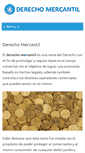 Mobile Screenshot of derechomercantil.net