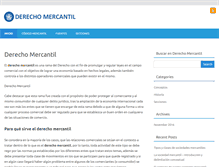 Tablet Screenshot of derechomercantil.net